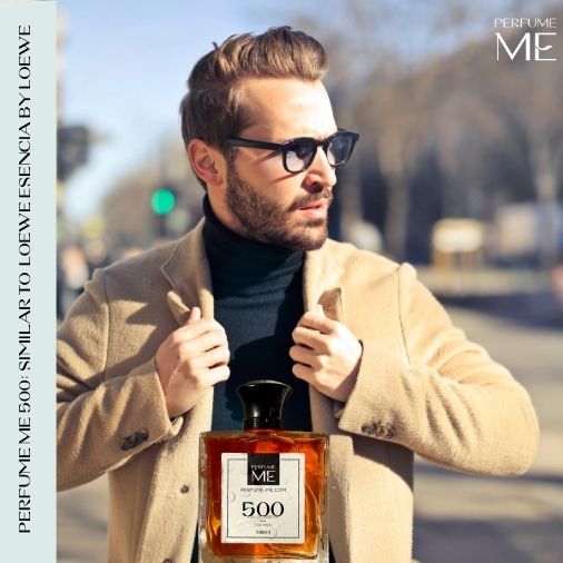 Luxury fragrance PerfumeME 500 with human model