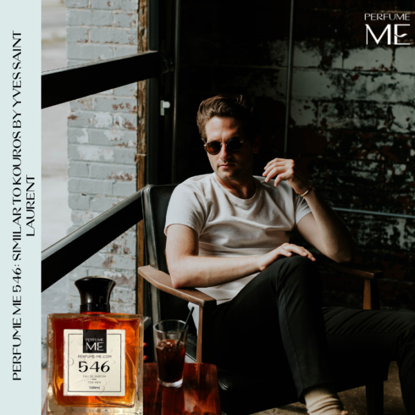 Luxury fragrance PerfumeME 546 with human model