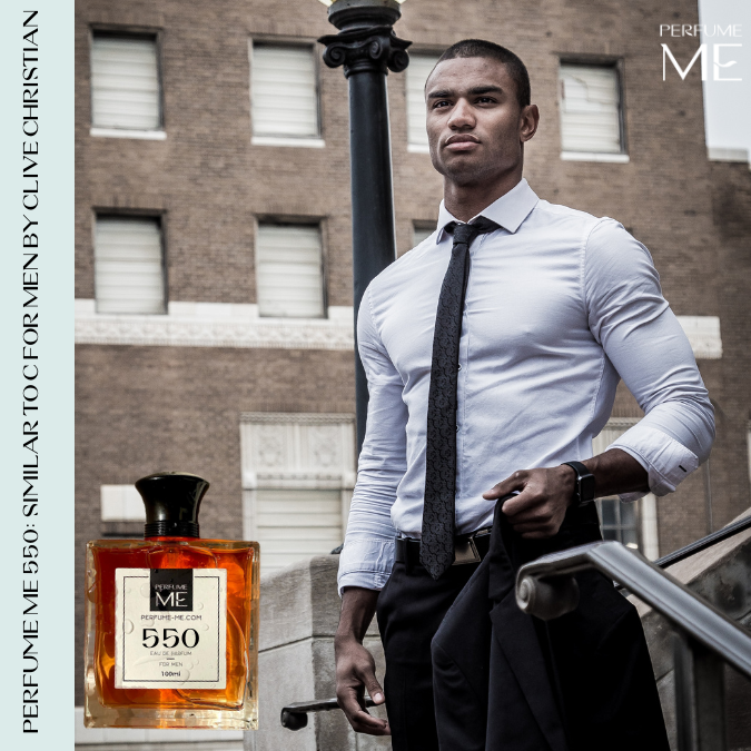 PerfumeME 550: Inspired by C for Men by Clive Christian 2 Luxury fragrance PerfumeME 550 with human model