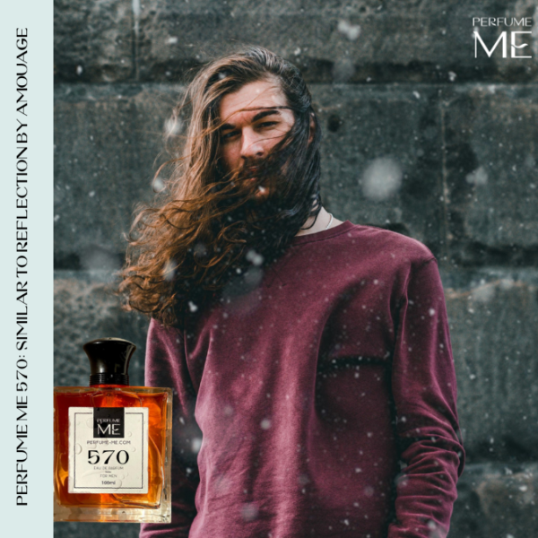 Luxury fragrance PerfumeME 570 with human model