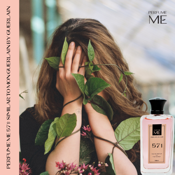Luxury fragrance PerfumeME 571 with human model