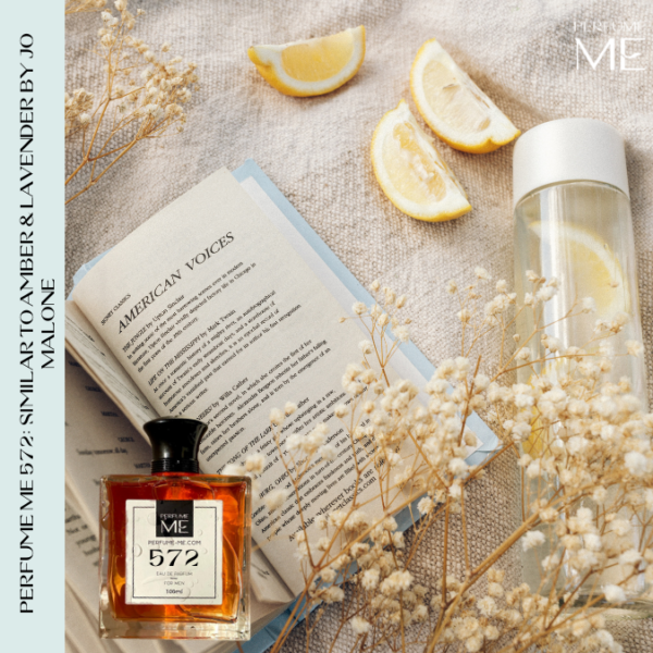 Luxury fragrance PerfumeME 572 with human model