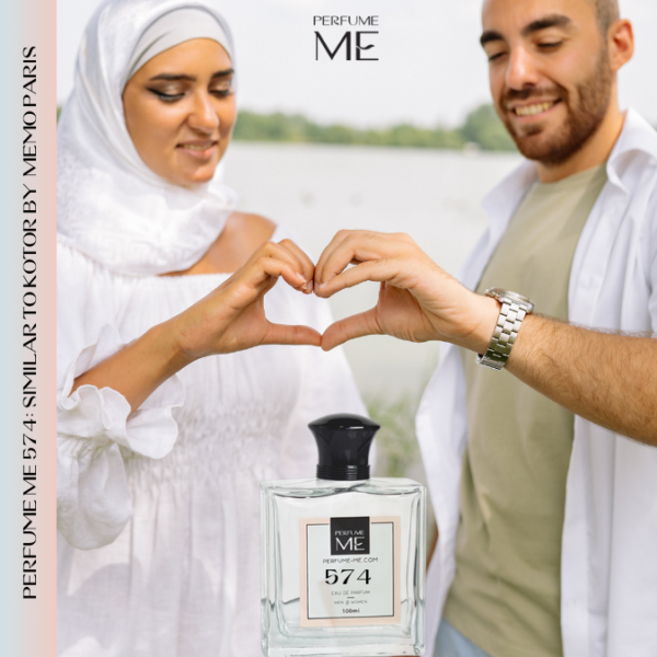 Luxury fragrance PerfumeME 574 with human model