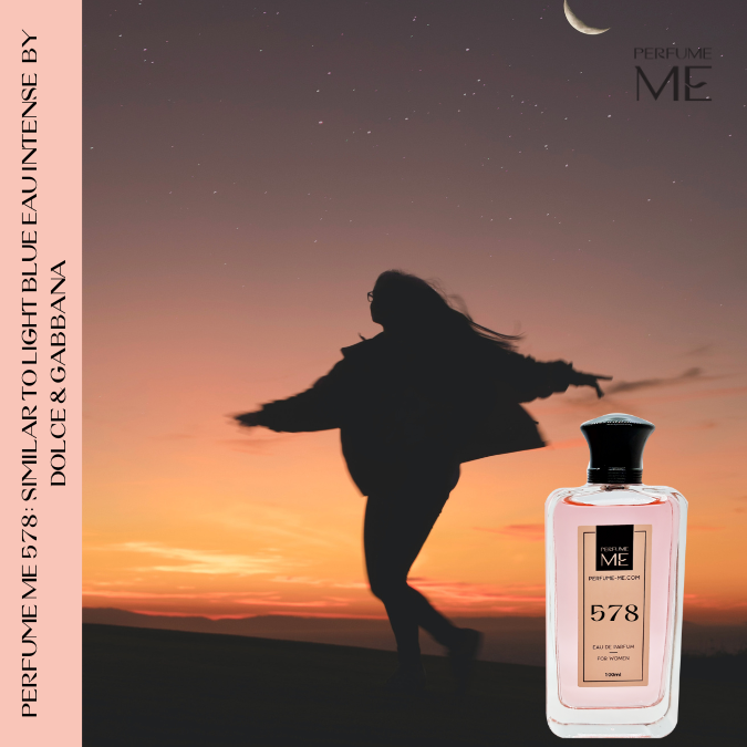 PerfumeME 578: Inspired by Light Blue Eau Intense by Dolce & Gabbana 2 Luxury fragrance PerfumeME 578 with human model