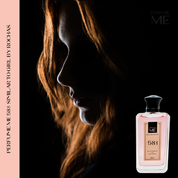Luxury fragrance PerfumeME 581 with human model