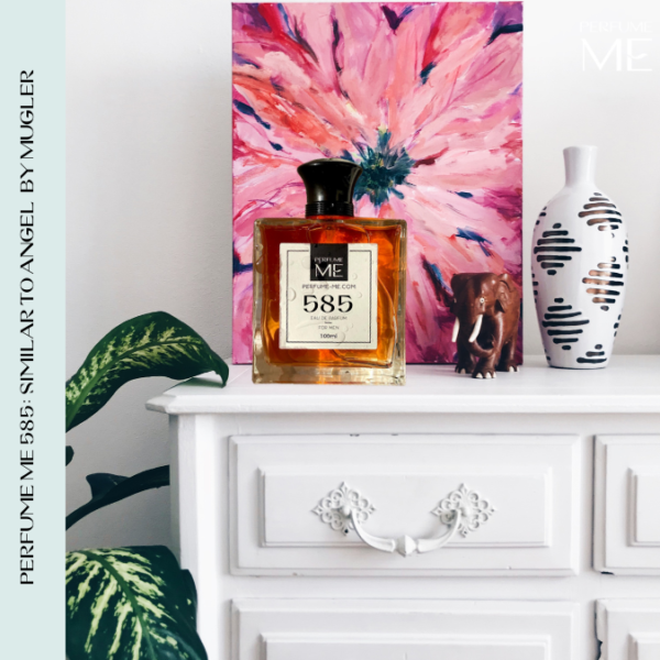 Luxury fragrance PerfumeME 585 with human model