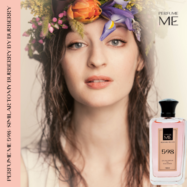 Luxury fragrance PerfumeME 598 with human model