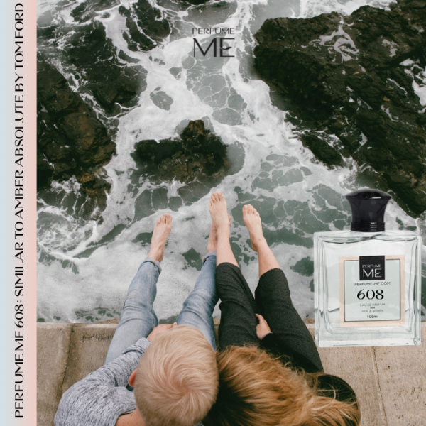 Luxury fragrance PerfumeME 608 with human model