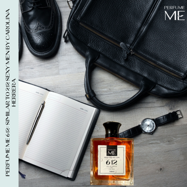 Luxury fragrance PerfumeME 612 with human model