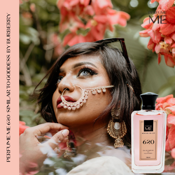 Luxury fragrance PerfumeME 620 with human model