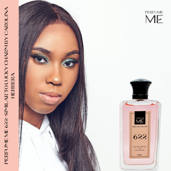 Luxury fragrance PerfumeME 622 with human model