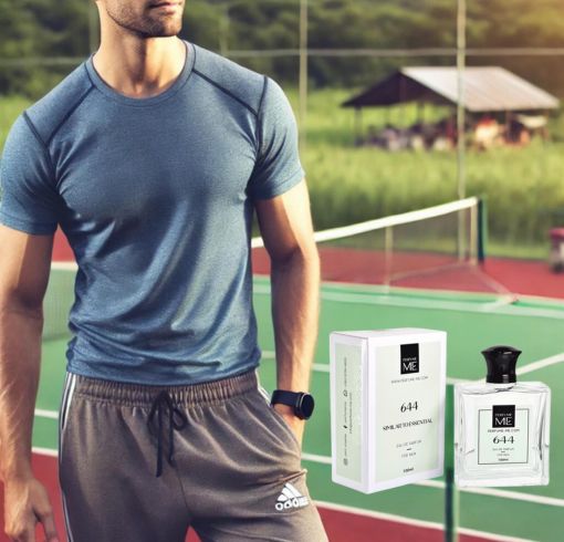 Luxury fragrance PerfumeME 644 with human model